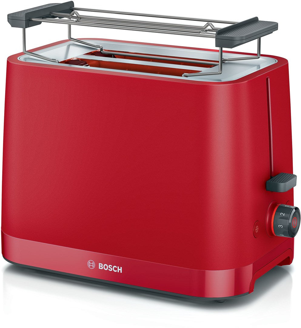Bosch TAT3M124 Toaster 2 Slice 950W Red