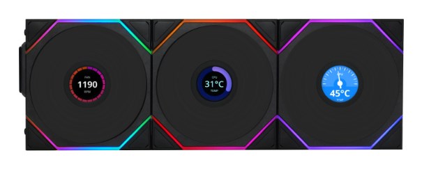 Lian Li UNI FAN TL Wireless LCD Fan ARGB 120mm bla