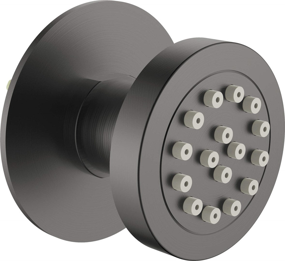 Concealed round shower nozzle