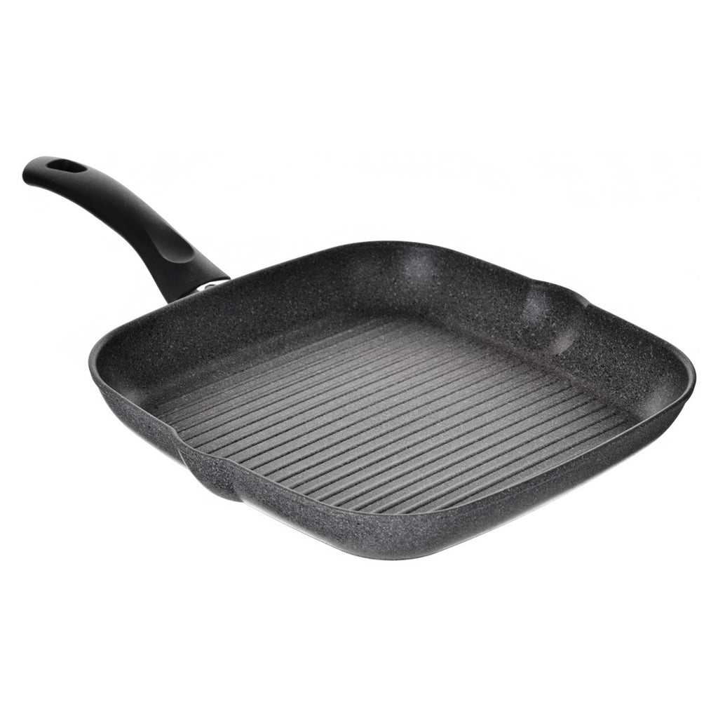 BALLARINI Ferrara 28 cm Square Non-Stick Grill Pan Compatible with Ceramic, Gas Model FERG9F0.28U