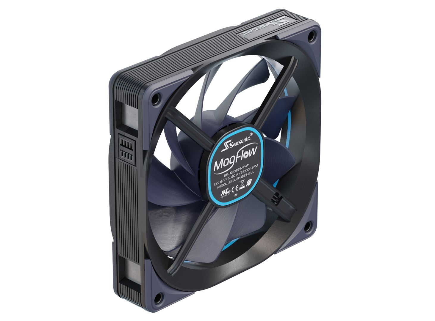 Sea Sonic Seasonic MagFlow 1225 PWM - Gehäuselüfter-Kit - 120 mm (SF-12025MF-P)