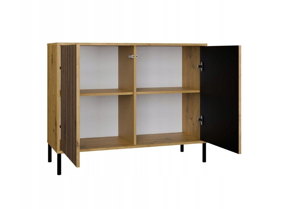 KAMARO 2D Slim Chest of Drawers Artisan Oak