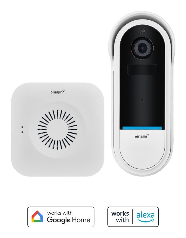 OMAJIN OVD-01-EU Wireless Video Doorbell White Black