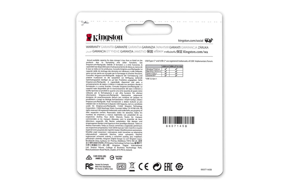 Kingston DataTraveler microDuo 3C - USB Flash Drive - 128GB - USB 3.2 Gen 1/ USB-C DTDUO3CG3/128GB
