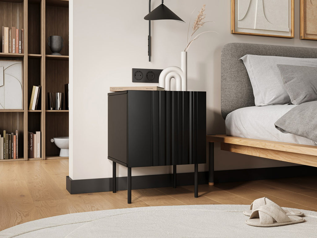 Cama Bedside table 2 pcs ISLA 44 5x40x59 black matt