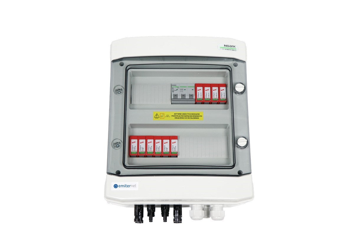 EMITER DCAC Junction Box IP65 1000V Type 2 Surge Arrester 2 PV Strings EM-102_DCAC