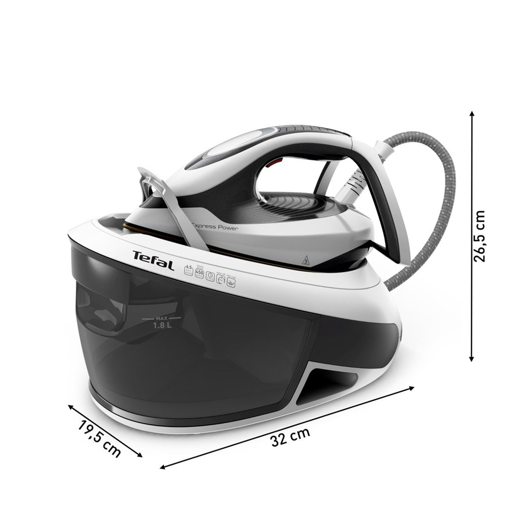 Tefal Express Power SV8130 2800 W 1.8 L Durilium AirGlide Autoclean soleplate Black  White