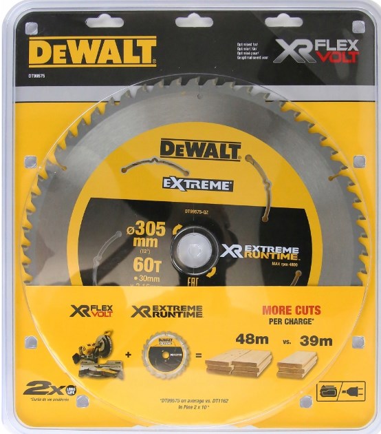 DeWALT FlexVolt XR Mitre Saw Blade 305x30mm 60 Teeth DT99575-QZ