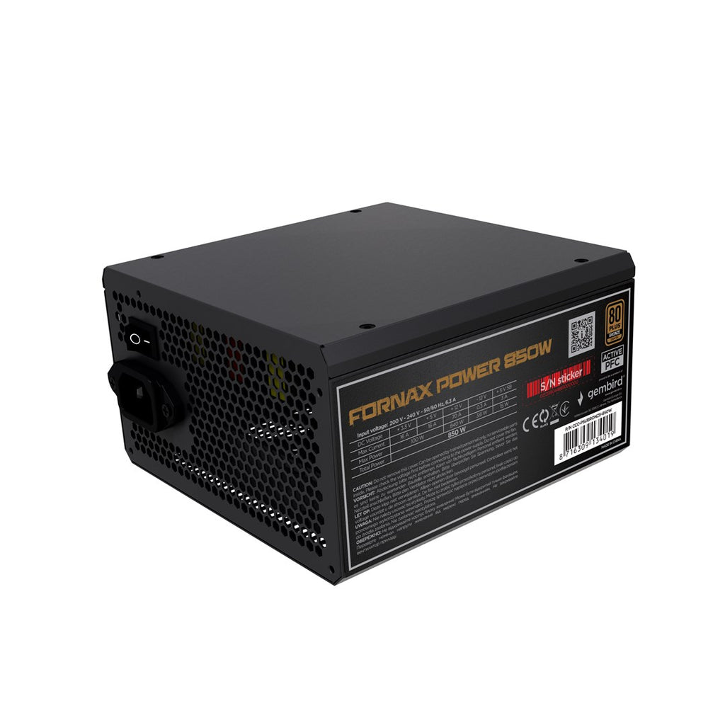 Gembird CCC-PSUBRONZE-850W Power Supply Unit 850W Active PFC 80+Bronze