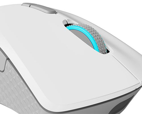 Lenovo Legion M600 Gaming Mouse - Maus - ergonomisch - rechts- und linkshändig - optisch - 9 Tasten - kabellos, kabelgebunden - 2,4 GHz, USB2.0, Bluetooth 5,0 - black (Gestell), Stingray (Oberseite) - retail - CRU (GY51C96033)