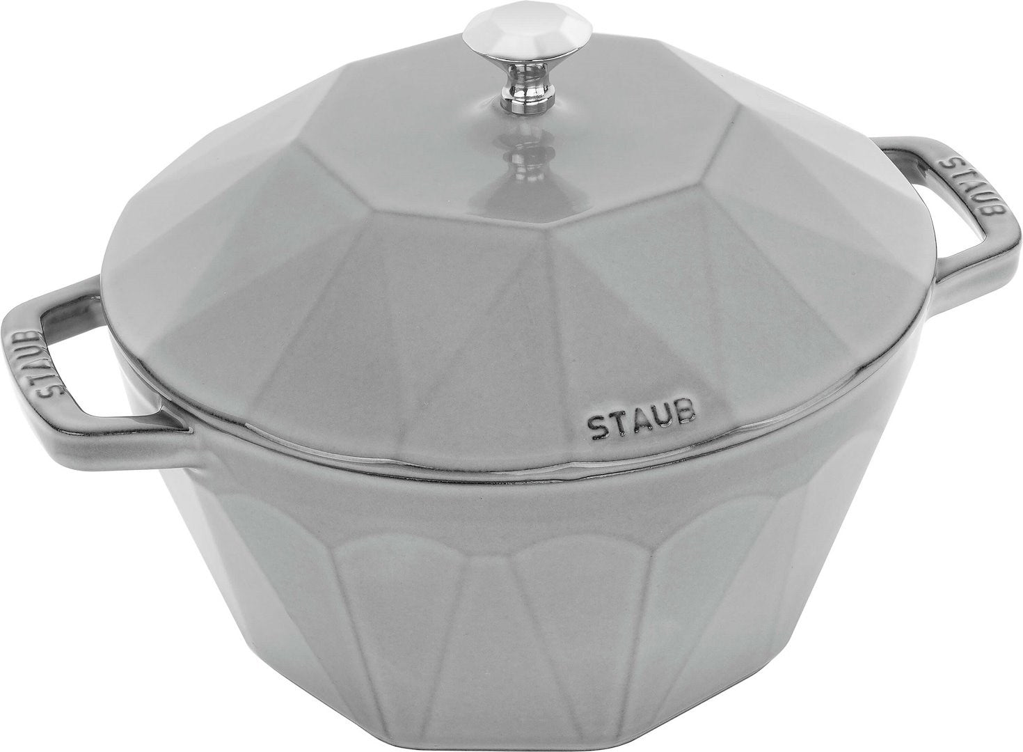 STAUB SPECIAL COCOTTE Diamond Cast Iron Pot - 2.8 L - Gray