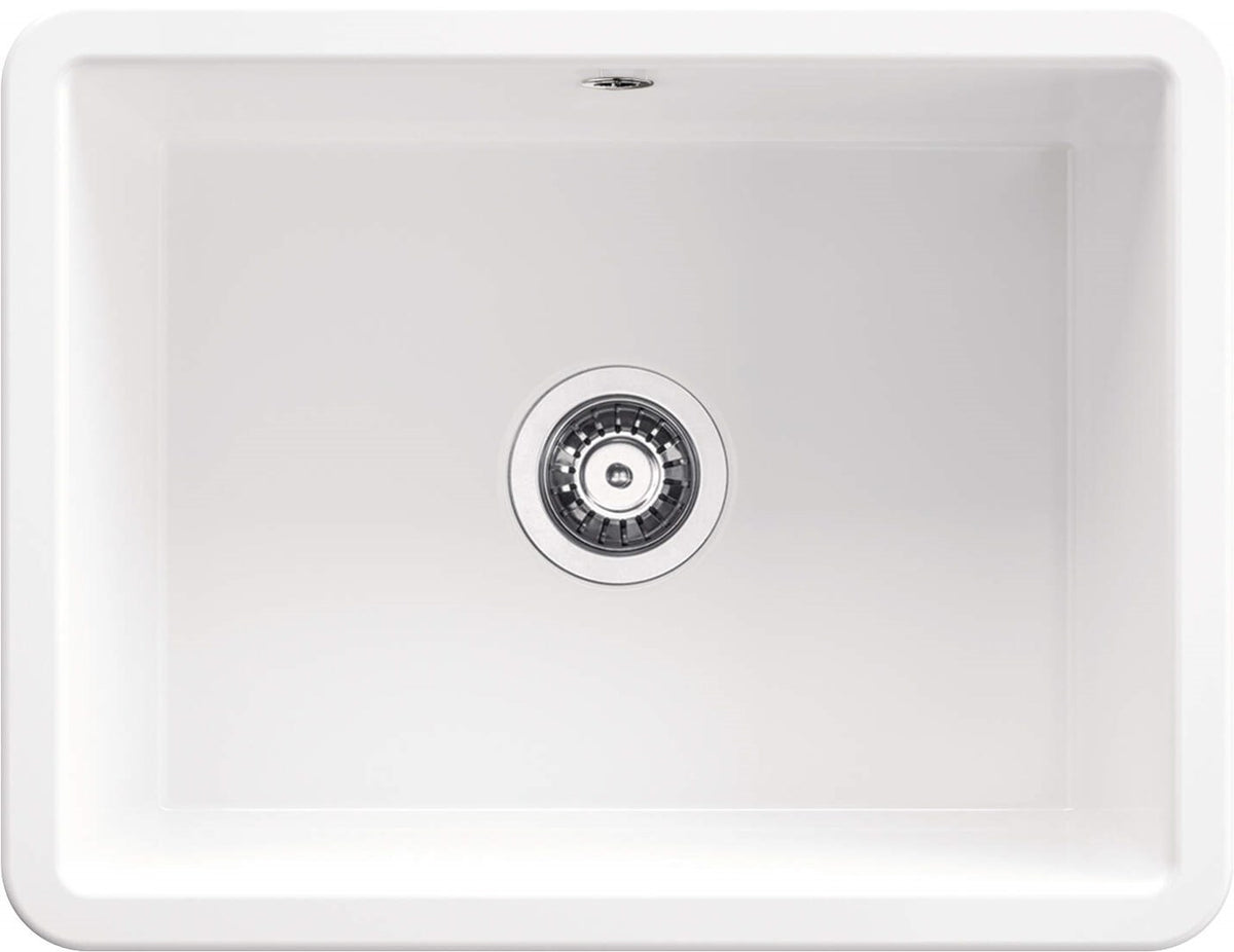 DEANTE Lumi ZCU 610C Single Bowl Sink White 43x55.7