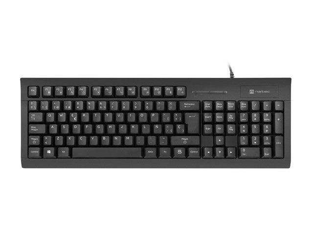 NATEC Keyboard Moray Spanish Layout Ergonomic Design USB NKL-2052