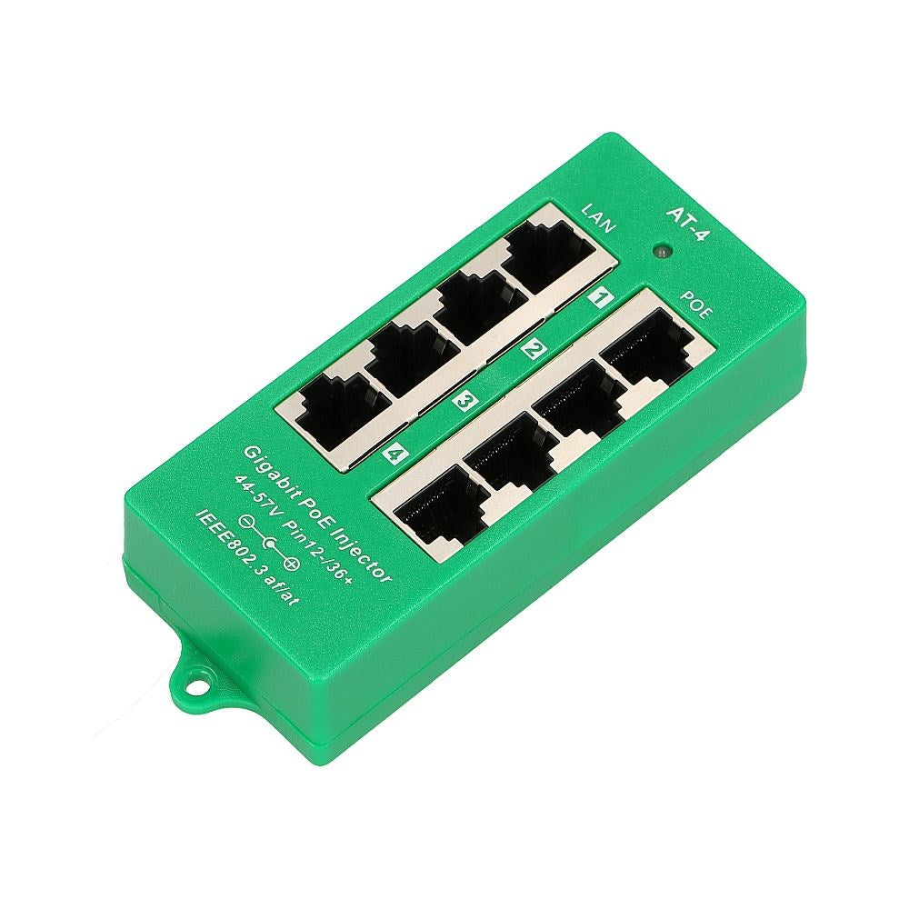 Extralink Gigabit PoE Injector 4 Portowy Active  4 ports Gigabit 802.3at/af  Mode A