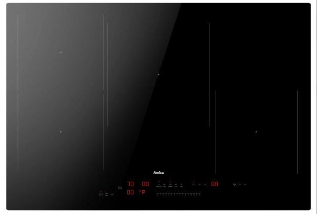 Amica Induction Hob 75 cm 4 Cooking Zones Black PID7541PHTSU HC 3.0