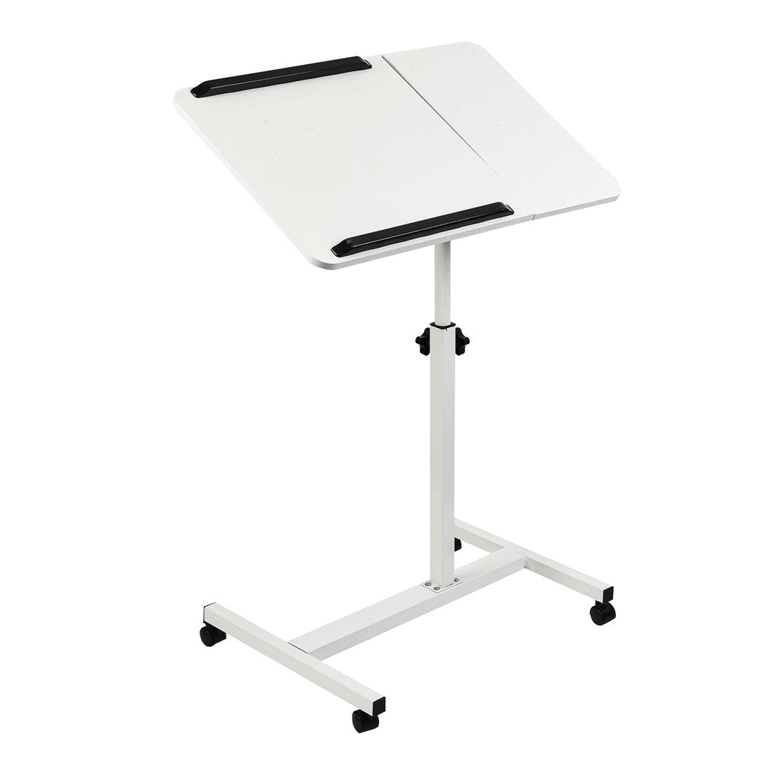 Maclean Mobile Desk/Laptop Stand White Height Adjustable 59-89 cm Max 30 kg MC-121 W