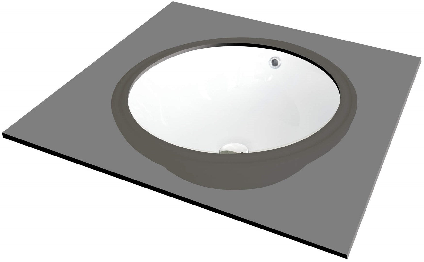 Ceramic undercounter washbasin