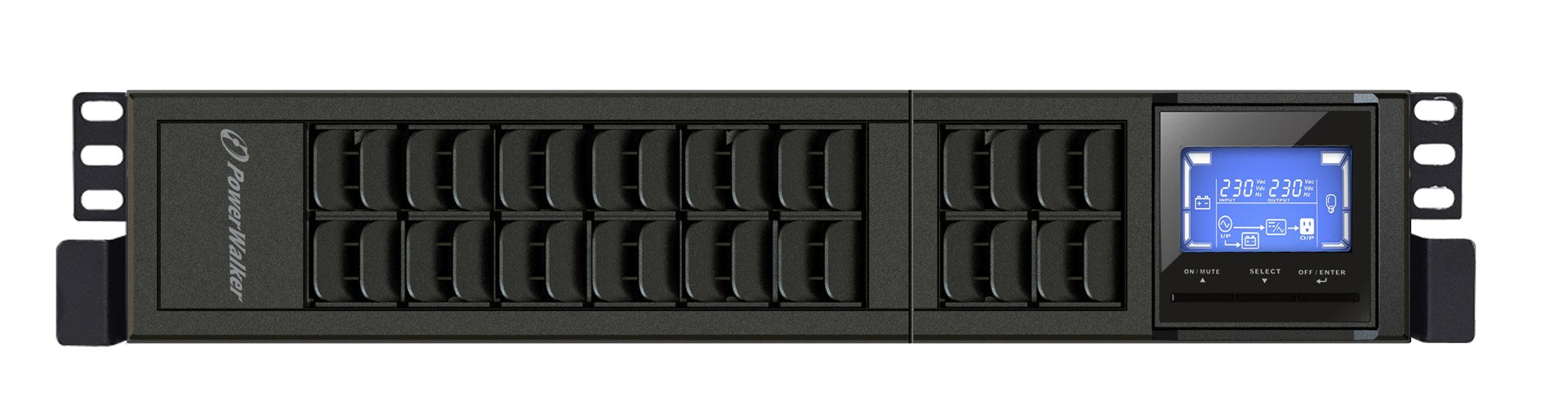 PowerWalker VFI 1000CRM LCD Online UPS 1 kVA 800 W 3 AC Outlets
