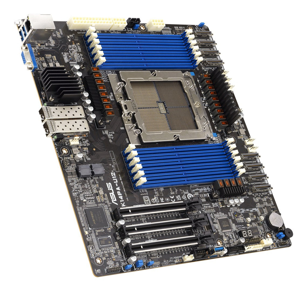 ASUS - Server Motherboard for AMD EPYC 9004 - Dual 25 Gbps Ethernet, 12 x DDR5, 16 NVMe Drives - 90SB0CI0-M0UAY0