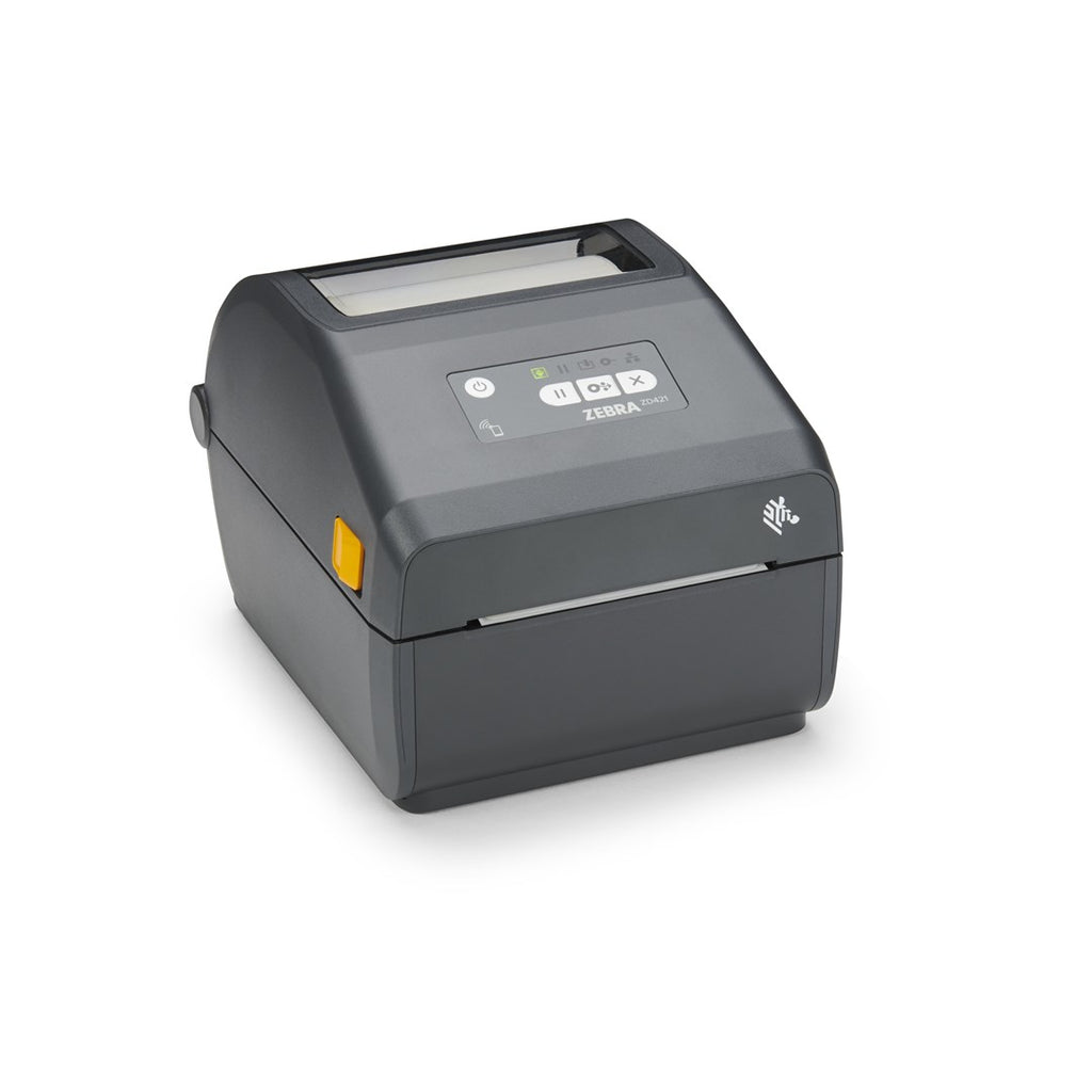 Thermal Transfer Printer ZD421 203 DPI USB USB Host Ethernet BTLE5 EU and UK Cords Swiss Font EZP