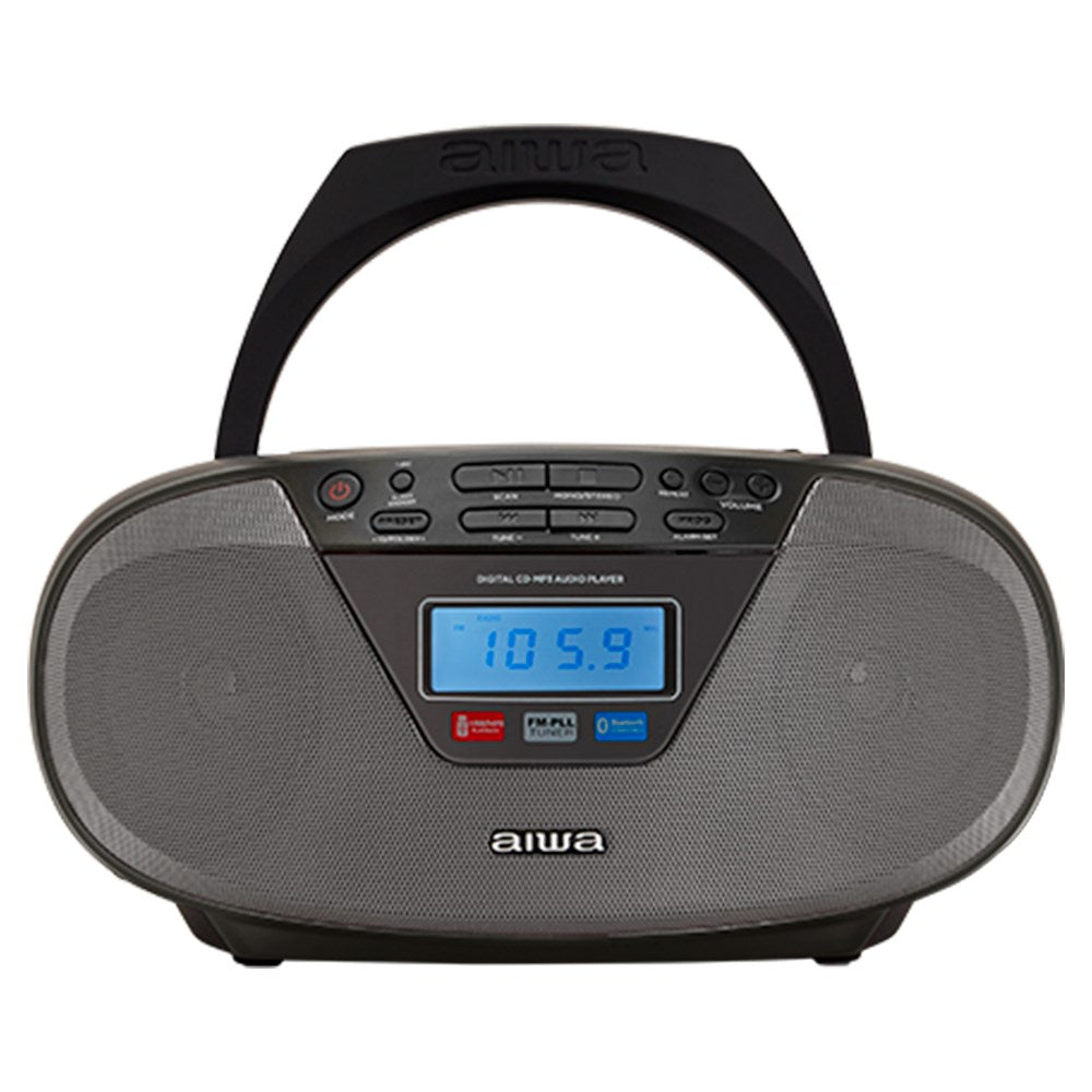 Aiwa BBTU-400BK Portable Stereo System 6W FM Black MP3 Playback