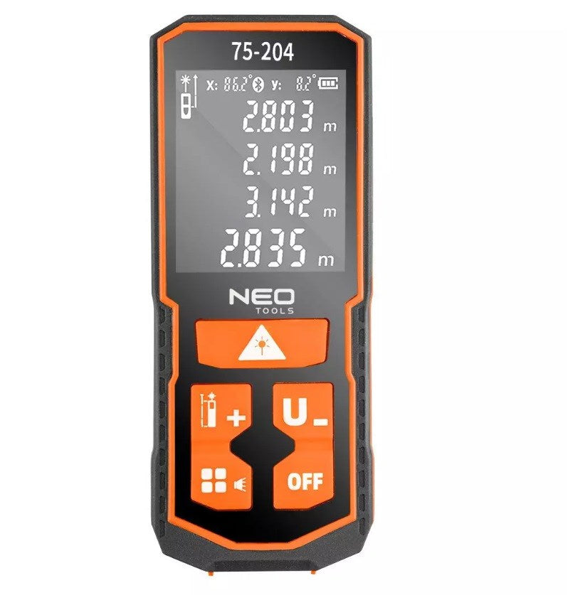 NEO TOOLS Laser Rangefinder, 0.05-60 m Range, 300 g Weight, Model 75-204
