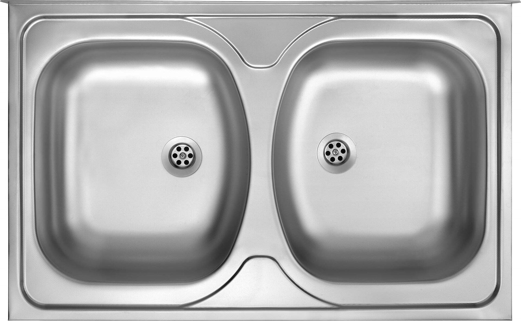 Deante Steel Overlay Sink 2-Bowl Tango ZM5 020N