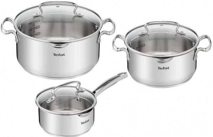 Tefal Duetto+ G719S674 6-Piece Stainless Steel Pan Set