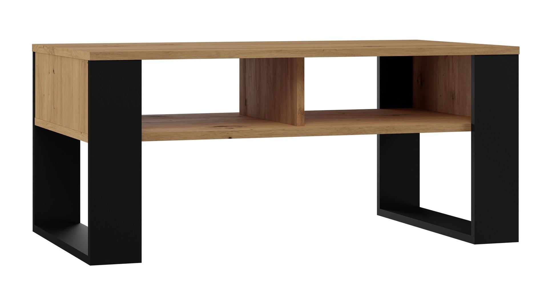 Topeshop MODERN 2P Coffee Table Artisan/Black - Model: MODERN 2P