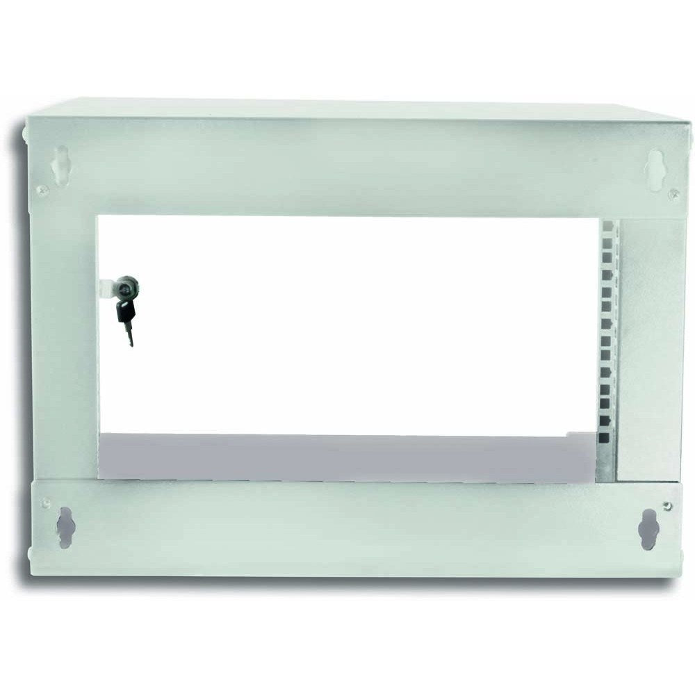 Techly Wall Rack Cabinet 19 6U 450 Grey Assembled I-CASE EL-1006G45