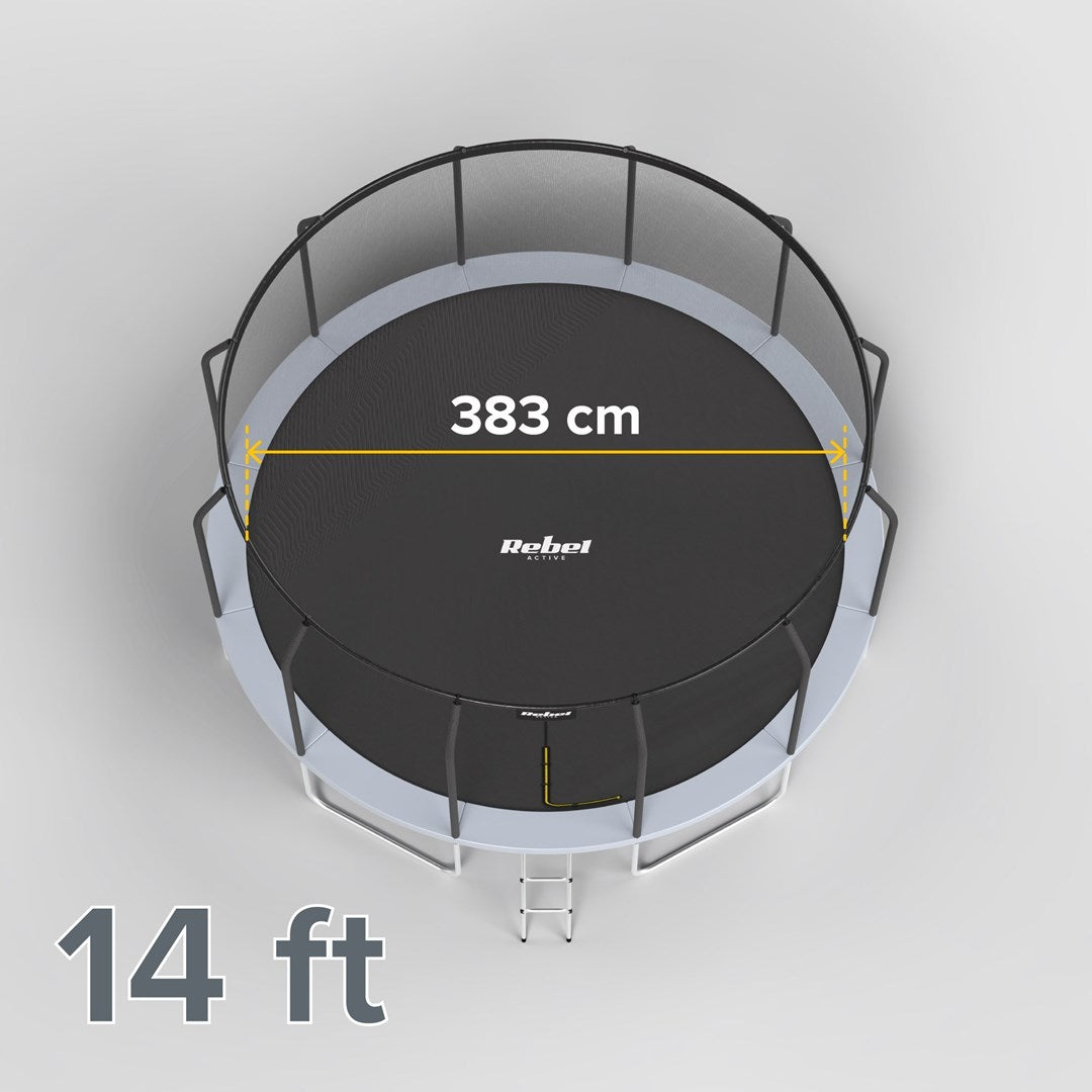 Rebel Trampoline RBA-8004 14FT/427 CM Gym and Fitness 71000 g 440 mm x 1175 mm x 540 mm