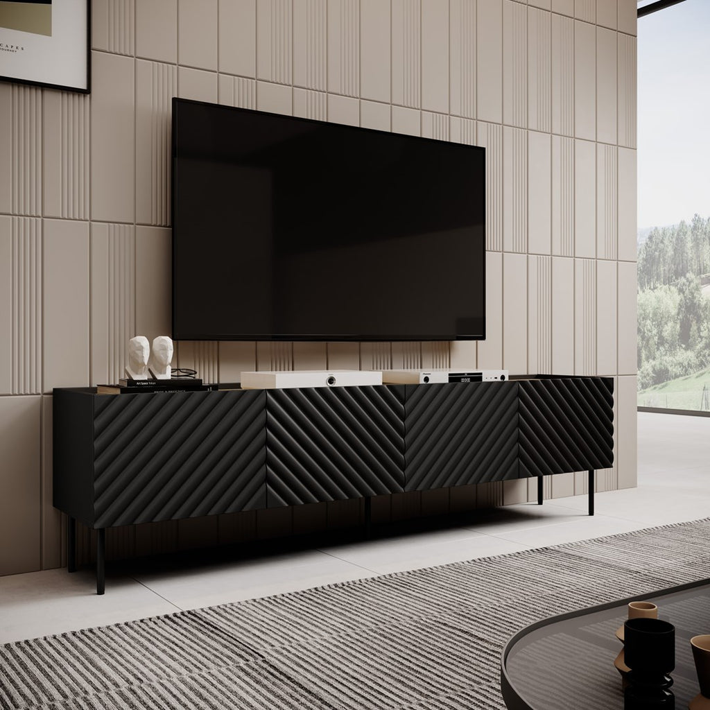ONDA 4D RTV Cabinet 200x40x35-54 Black