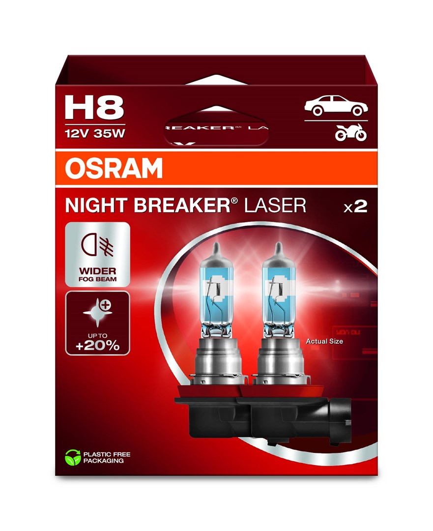 H8 12V 35W PGJ19-1 Night Breaker Laser Bulb