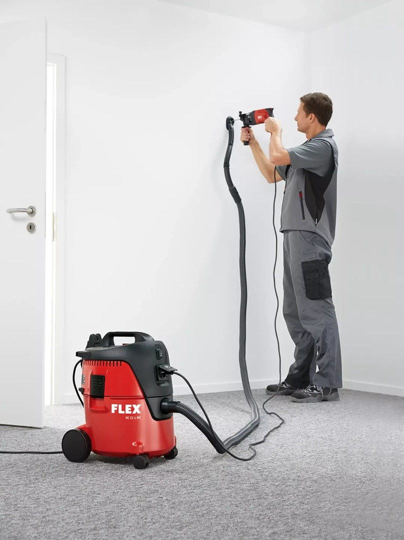 Flex VC 21 L MC Vacuum Cleaner Black Red 1000W