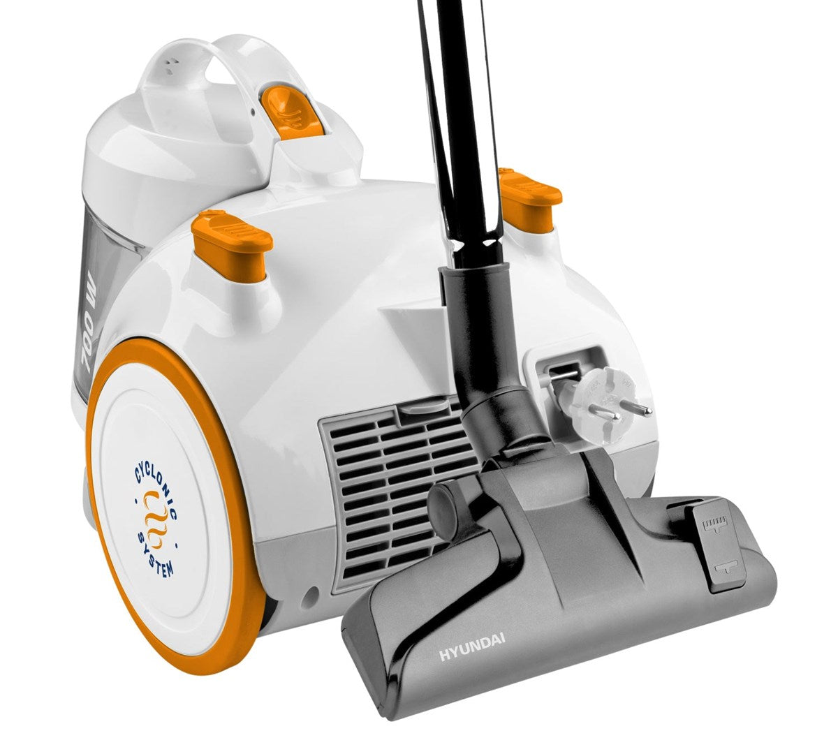 Hyundai Cylinder Vacuum Cleaner 41454, 700W, 1.5 L Capacity, Bagless