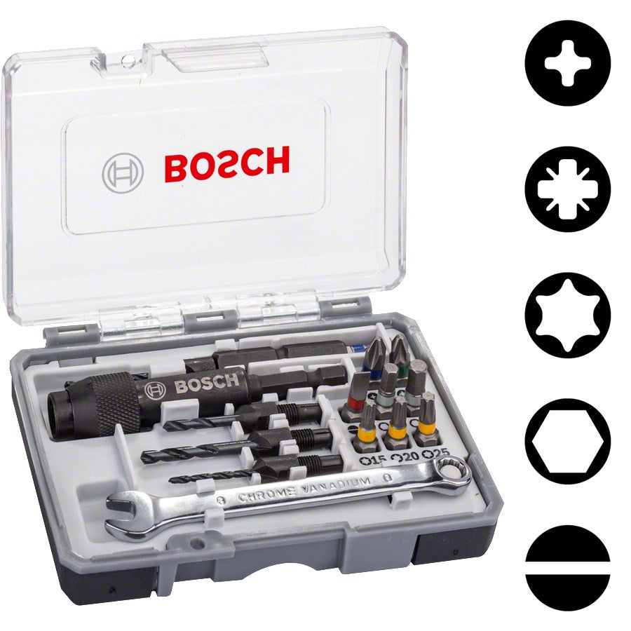 BOSCH Screwdriver Bit Set 20 Pieces 3000 g 2607002786