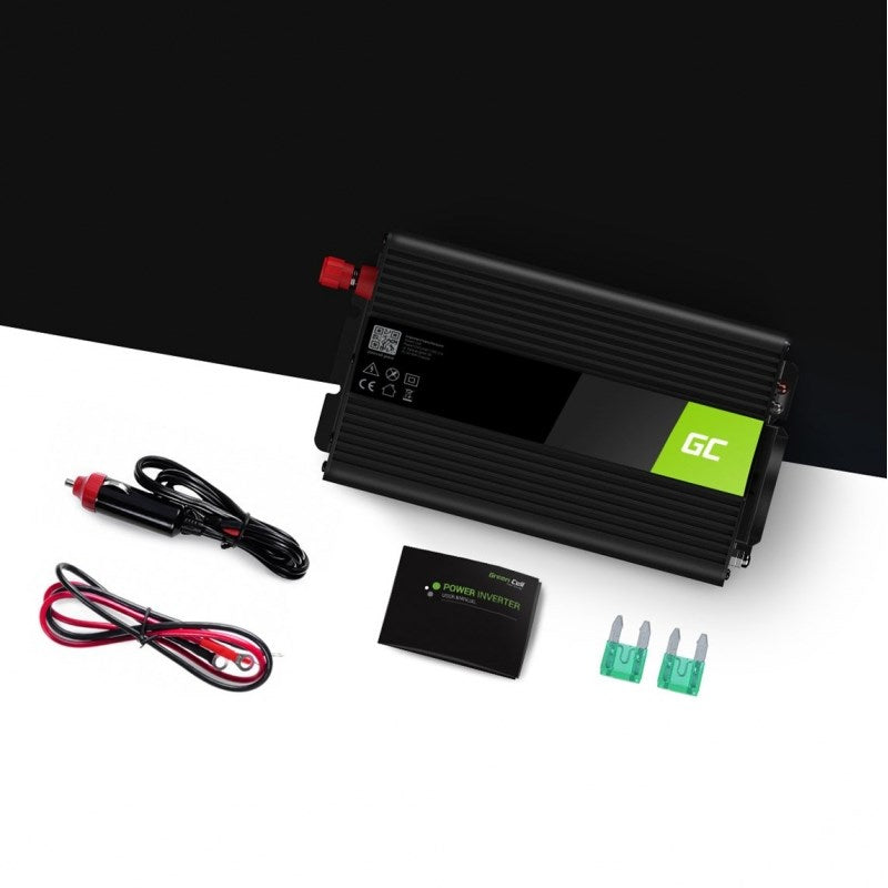 Green Cell INV04DE Power Inverter 500W - Universal - Black