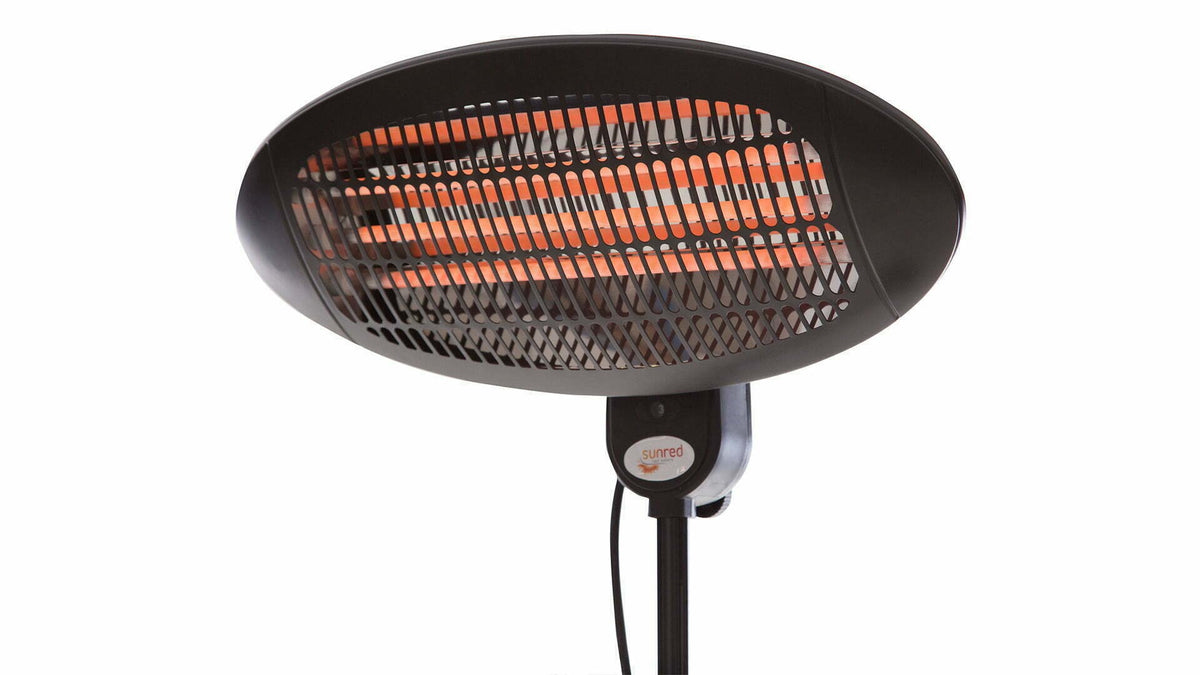 SUNRED Quartz Electric Space Heater Black 2000W - Model SMQ2000A