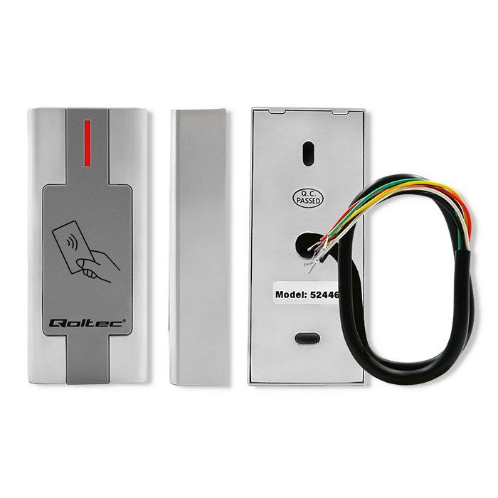 Qoltec RFID-Laser Proximity Reader with Metal Housing - IP68