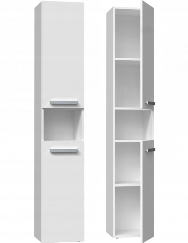 NEL I Bathroom Cabinet 31x30x174 cm Matt White