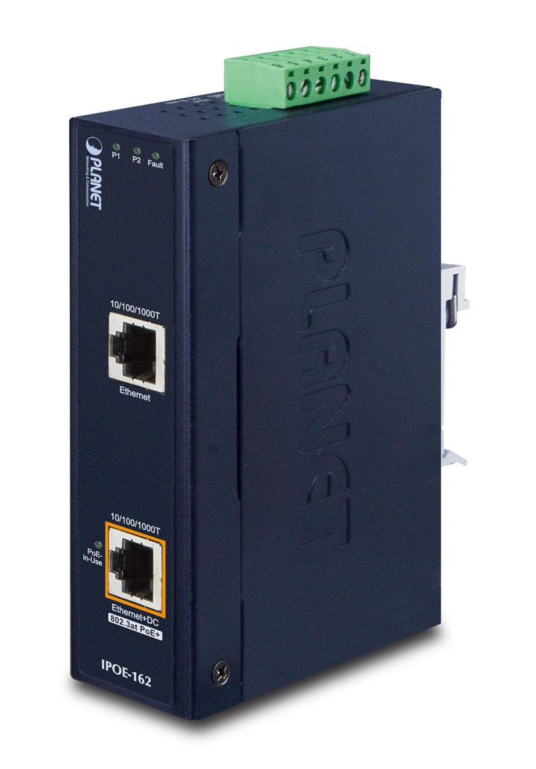 PLANET IPOE-162 Power Injector - AC 24/DC 24-48 V - 30 Watt