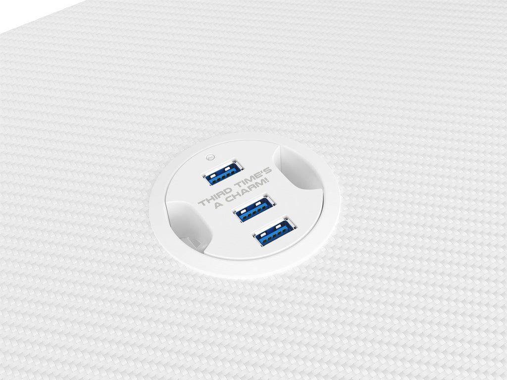 Genesis Gaming Desk HOLM 320 RGB White 120 cm x 75 cm