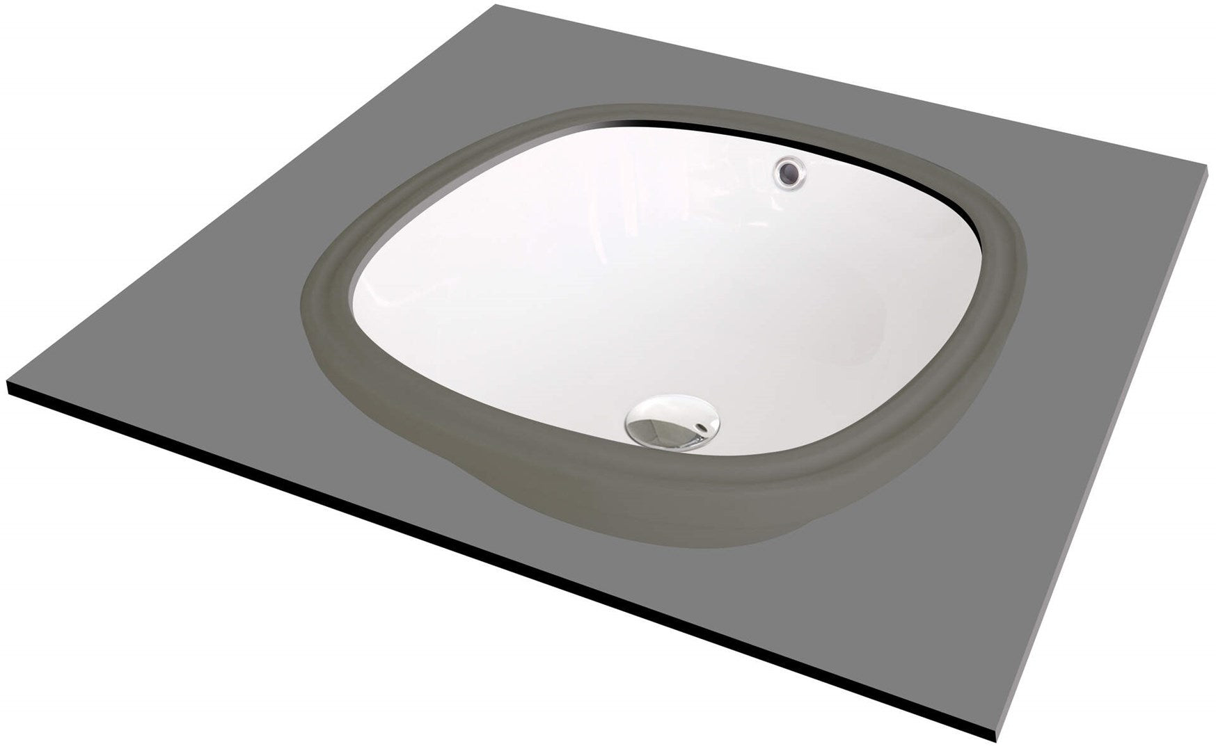 Ceramic undercounter washbasin