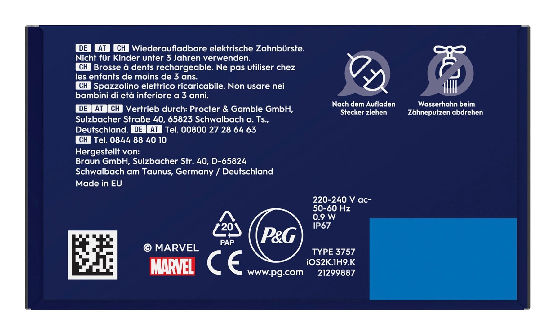 Oral-B iO Kids Spiderman Child Rotating toothbrush Black