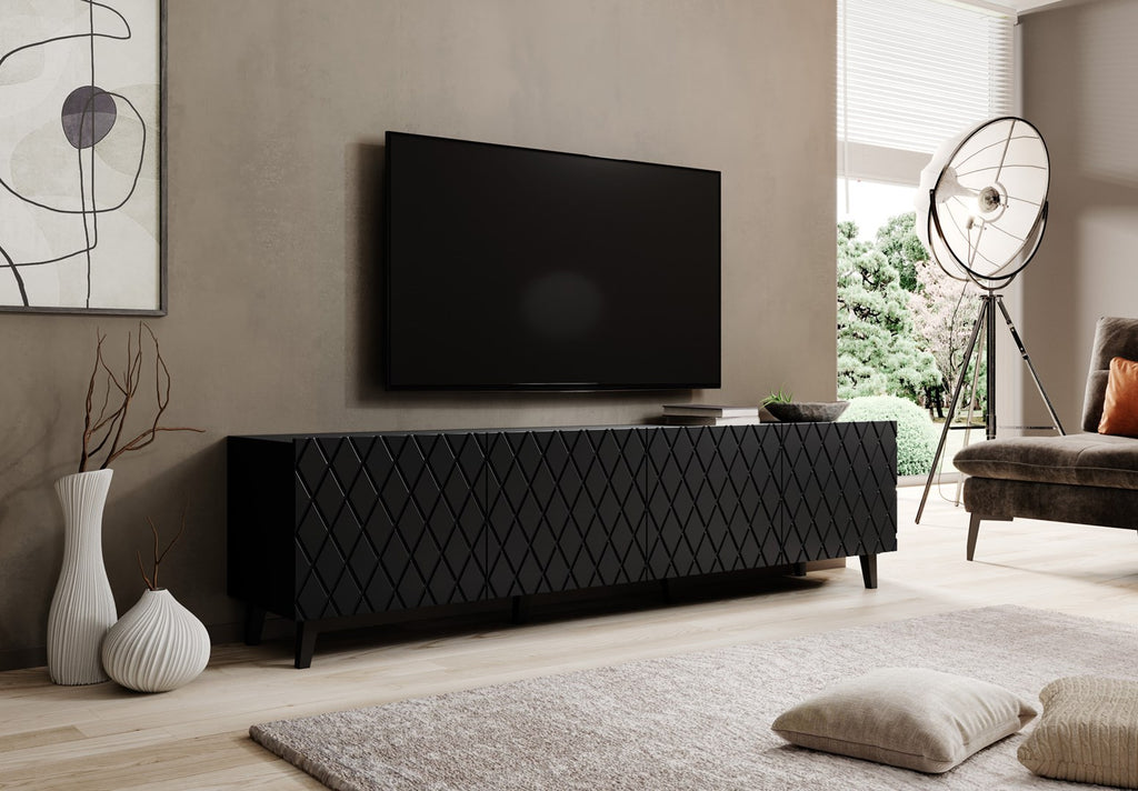ASTI RTV Cabinet 200x42x52 Matte Black