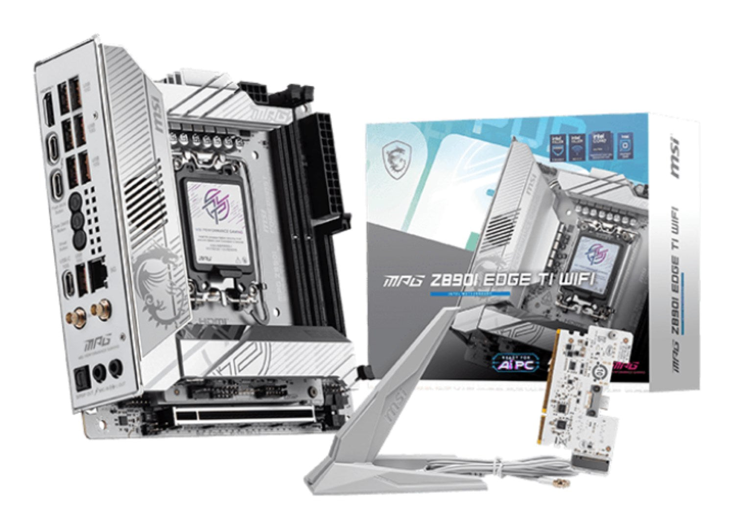 MSI MPG Z890I EDGE TI WIFI Mini-ITX Motherboard (Z890, S1851, ATX, DDR5) (7E33-001R)