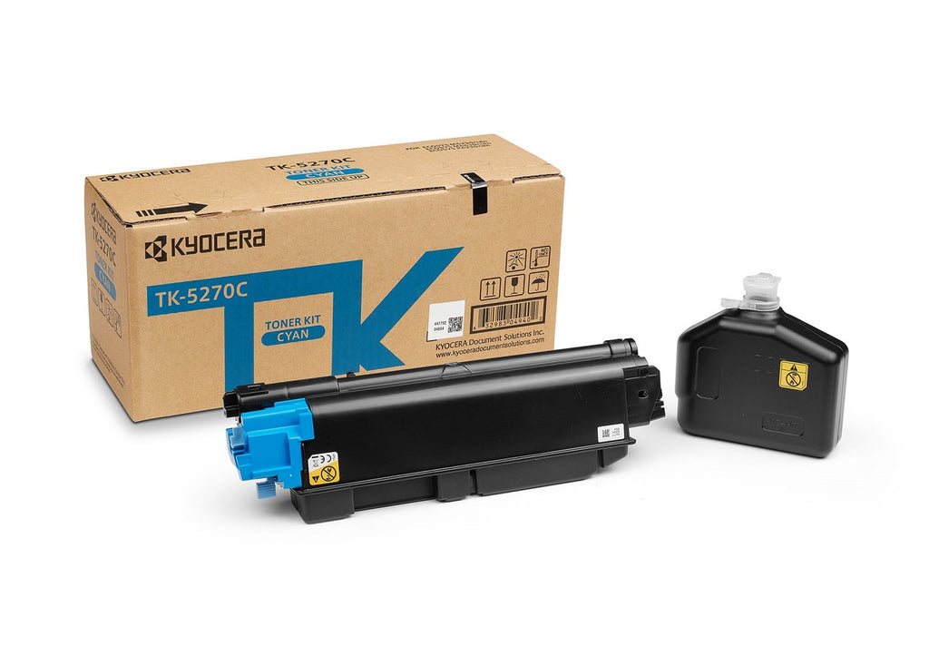 Kyocera TK-5270C Original Cyan Toner - For ECOSYS M6230cidn/M6630cidn/P6230cdn 1T02TVCNL0