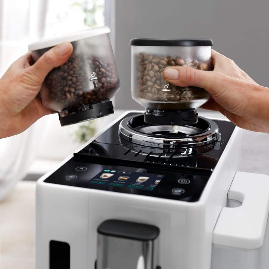 DeLonghi EXAM 440.55.W Espresso Machine with 3.5 Touch Display