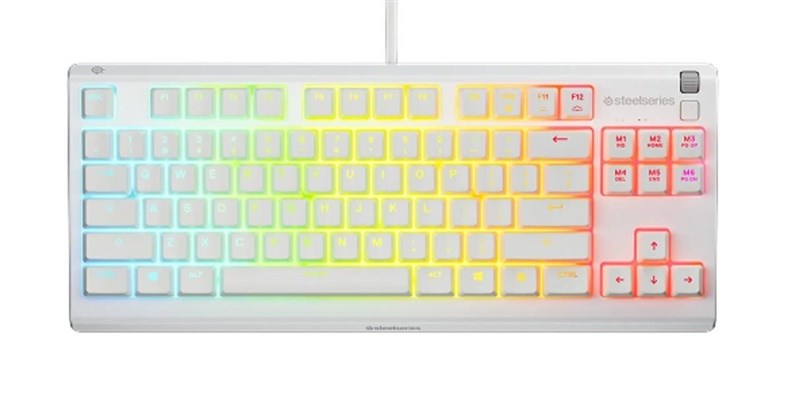 SteelSeries Apex 3 TKL US Keyboard White Magnetic Mechanical 64819