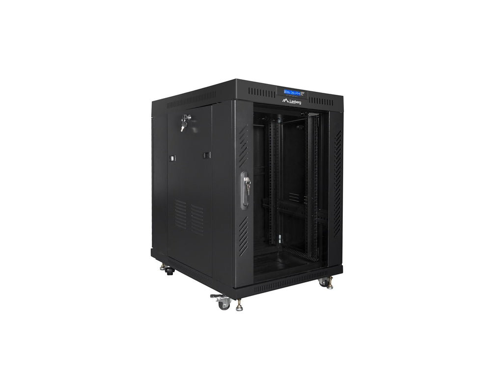 Lanberg Rack Cabinet 15U Freestanding Black FF01-8015-12BL